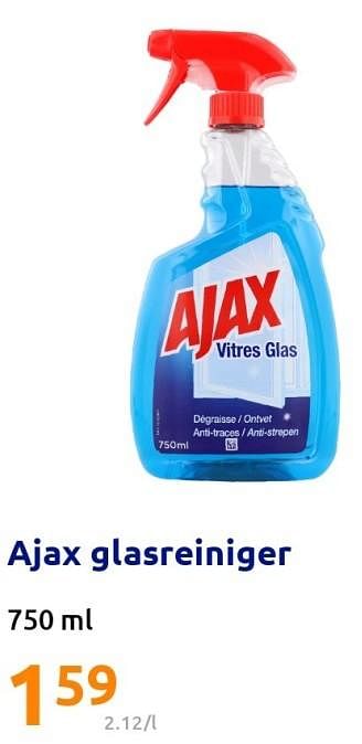 Promoties Ajax glasreiniger - Ajax - Geldig van 06/07/2022 tot 12/07/2022 bij Action
