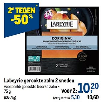 Promoties Labeyrie gerookte zalm - Labeyrie - Geldig van 13/07/2022 tot 26/07/2022 bij Makro