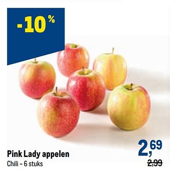 Promoties Pink lady appelen - Huismerk - Makro - Geldig van 13/07/2022 tot 26/07/2022 bij Makro