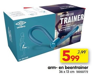 Promoties Arm- en beentrainer - Umbro - Geldig van 11/07/2022 tot 01/08/2022 bij yess!