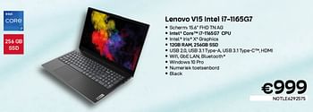 Promoties Lenovo v15 intel i7-1165g7 - Lenovo - Geldig van 01/07/2022 tot 31/07/2022 bij Compudeals