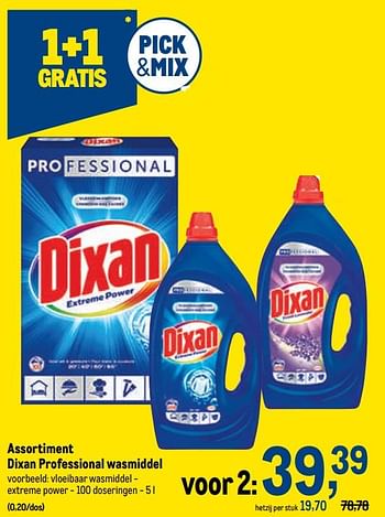 Promoties Dixan professional wasmiddel - Dixan - Geldig van 13/07/2022 tot 26/07/2022 bij Makro
