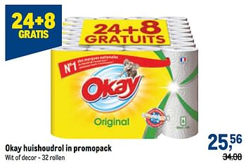 Promoties Okay huishoudrol - Huismerk - Okay  - Geldig van 13/07/2022 tot 26/07/2022 bij Makro