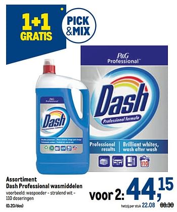 Promoties Dash professional wasmiddelen - Dash - Geldig van 13/07/2022 tot 26/07/2022 bij Makro