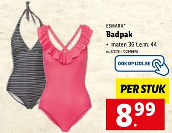 Promoties Badpak - Esmara - Geldig van 18/07/2022 tot 23/07/2022 bij Lidl