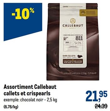 Promotions Callebaut chocolat noir - Callebaut - Valide de 13/07/2022 à 26/07/2022 chez Makro