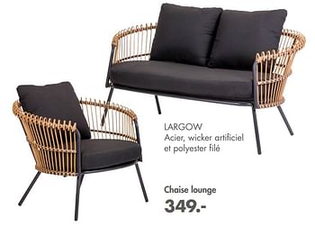 Promotions Chaise lounge - Produit maison - Casa - Valide de 16/03/2022 à 30/09/2022 chez Casa