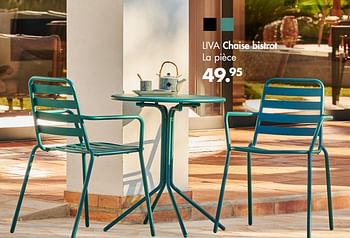 Promotions Liva chaise bistrot - Produit maison - Casa - Valide de 16/03/2022 à 30/09/2022 chez Casa