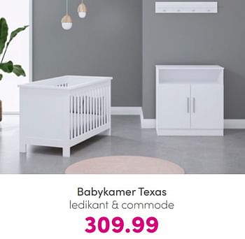 Promotions Babykamer texas - Produit Maison - Baby & Tiener Megastore - Valide de 10/07/2022 à 18/07/2022 chez Baby & Tiener Megastore