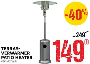 Promoties Terrasverwarmer patio heater - Huismerk - Brico - Geldig van 13/07/2022 tot 25/07/2022 bij Brico