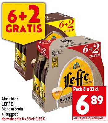 Promoties Abdijbier leffe - Leffe - Geldig van 13/07/2022 tot 19/07/2022 bij Smatch