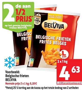Promoties Belgische frieten belviva - Belviva - Geldig van 13/07/2022 tot 19/07/2022 bij Match