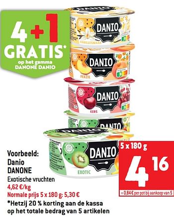 Promoties Danio danone - Danone - Geldig van 13/07/2022 tot 19/07/2022 bij Match