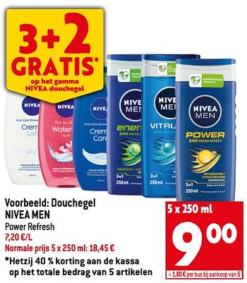 Promoties Douchegel nivea men - Nivea - Geldig van 13/07/2022 tot 19/07/2022 bij Smatch