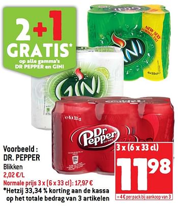 Promoties Dr. pepper - Dr. Pepper - Geldig van 13/07/2022 tot 19/07/2022 bij Match