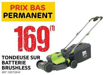 Promotions Central park tondeuse sur batterie brushless - Central Park - Valide de 13/07/2022 à 25/07/2022 chez Brico