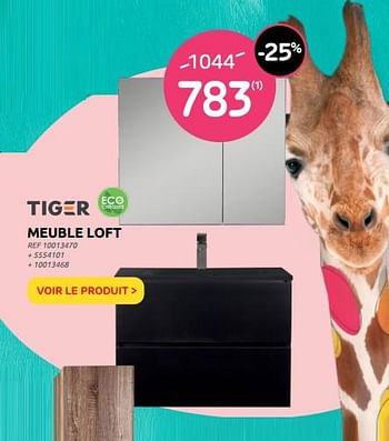 Promotions Meuble loft - Tiger - Valide de 13/07/2022 à 25/07/2022 chez Brico