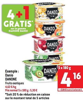 Promotions Danio danone - Danone - Valide de 13/07/2022 à 19/07/2022 chez Match
