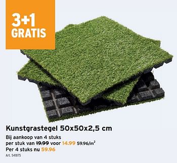 Promoties Kunstgrastegel - Huismerk - Gamma - Geldig van 13/07/2022 tot 26/07/2022 bij Gamma