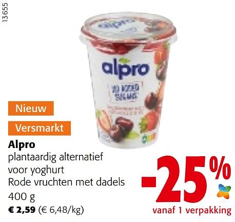 Alpro Alpro Plantaardig Alternatief Voor Yoghurt Rode Vruchten Met ...