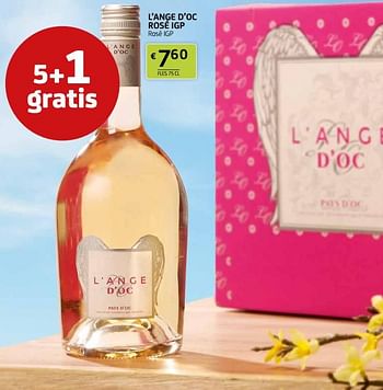 Promoties L’ange d’oc rosé igp rosé igp - Rosé wijnen - Geldig van 15/07/2022 tot 28/07/2022 bij BelBev
