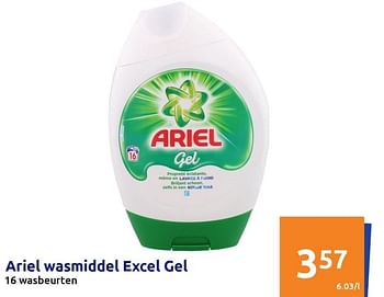 Promoties Ariel wasmiddel excel gel - Ariel - Geldig van 13/07/2022 tot 19/07/2022 bij Action