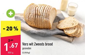 Promoties Vers wit zweeds brood - Huismerk - Aldi - Geldig van 18/07/2022 tot 23/07/2022 bij Aldi