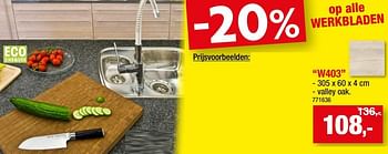 Promoties Werkbladen w403 - Huismerk - Hubo  - Geldig van 13/07/2022 tot 21/07/2022 bij Hubo