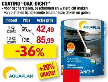 Promoties Coating dak-dicht - Aquaplan - Geldig van 13/07/2022 tot 21/07/2022 bij Hubo
