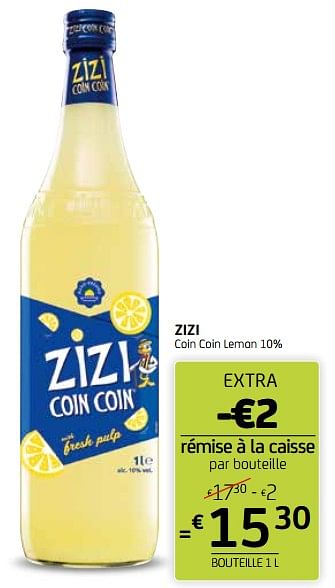 Promotions Zizi coin coin lemon - Zizi - Valide de 15/07/2022 à 28/07/2022 chez BelBev