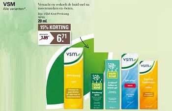 Promoties Vsm kind prrrikweg spray - VSM - Geldig van 13/07/2022 tot 30/07/2022 bij De Online Drogist