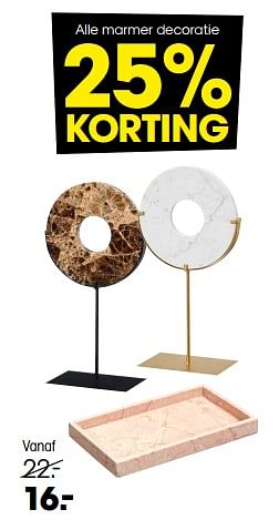 Promoties Marmer decoratie - Huismerk - Kwantum - Geldig van 18/07/2022 tot 21/08/2022 bij Kwantum