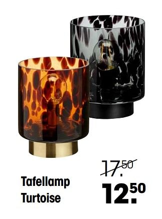 Promoties Tafellamp turtoise - Huismerk - Kwantum - Geldig van 18/07/2022 tot 21/08/2022 bij Kwantum