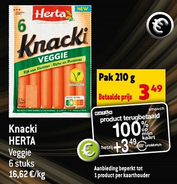 Promoties Knacki herta - Herta - Geldig van 20/07/2022 tot 26/07/2022 bij Smatch