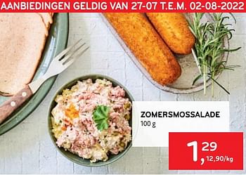 Promoties Zomersmossalade - Huismerk - Alvo - Geldig van 27/07/2022 tot 09/08/2022 bij Alvo