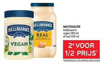 Promoties Mayonaise hellmann’s 2e voor 1-2 prijs - Hellmann's - Geldig van 27/07/2022 tot 09/08/2022 bij Alvo