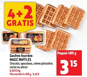 Promotions Gaufres fourrées magic waffles - Produit maison - Match - Valide de 20/07/2022 à 26/07/2022 chez Match