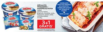 Promotions Spécialités fromagères galbani 3+1 gratis - Galbani - Valide de 27/07/2022 à 09/08/2022 chez Alvo