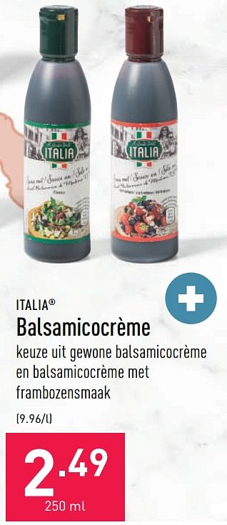 Promoties Balsamicocrème - ITALIA  - Geldig van 27/07/2022 tot 05/08/2022 bij Aldi