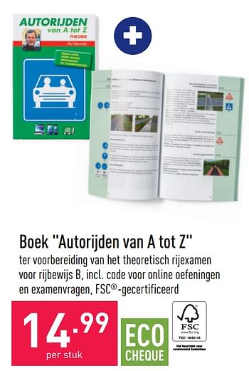 Promoties Boek autorijden van a tot z - Huismerk - Aldi - Geldig van 30/07/2022 tot 05/08/2022 bij Aldi