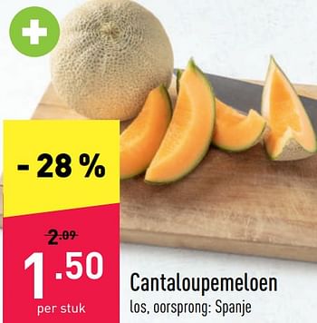 Promoties Cantaloupemeloen - Huismerk - Aldi - Geldig van 25/07/2022 tot 30/07/2022 bij Aldi
