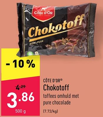 Promoties Chokotoff - Cote D'Or - Geldig van 25/07/2022 tot 05/08/2022 bij Aldi