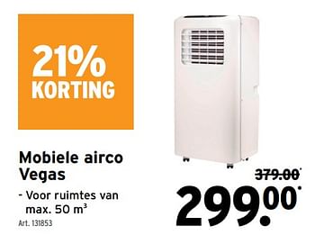 Promoties Mobiele airco vegas - Huismerk - Gamma - Geldig van 20/07/2022 tot 26/07/2022 bij Gamma