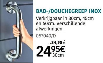 Promoties Bad--douchegreep inox - Sanimar - Geldig van 14/07/2022 tot 14/08/2022 bij HandyHome