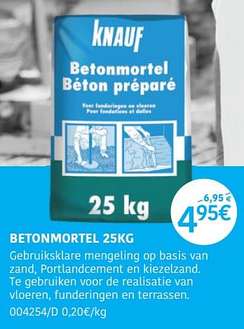 Promoties Betonmortel - Knauf - Geldig van 14/07/2022 tot 14/08/2022 bij HandyHome