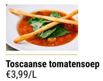 Promoties Toscaanse tomatensoep - Huismerk - Budgetslager - Geldig van 20/07/2022 tot 26/07/2022 bij Budgetslager