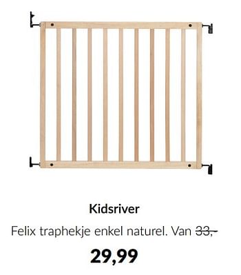 mosterd Ga door charme Kidsriver Kidsriver felix traphekje enkel naturel - Promotie bij BabyPark