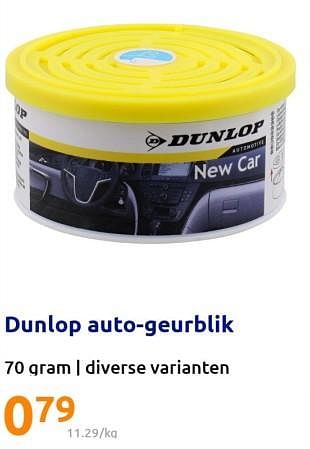 Promoties Dunlop auto-geurblik - Dunlop - Geldig van 20/07/2022 tot 27/07/2022 bij Action