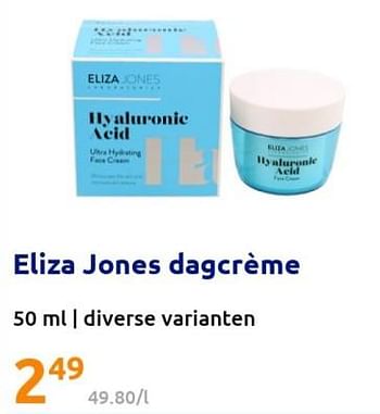 Promoties Eliza jones dagcrème - Eliza Jones - Geldig van 20/07/2022 tot 27/07/2022 bij Action