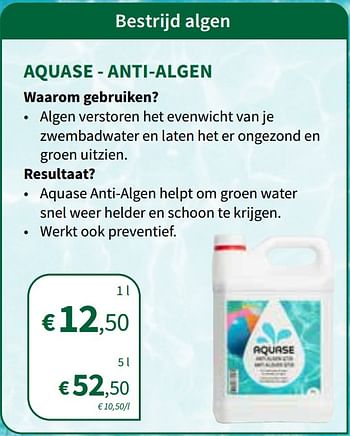 Promoties Aquase - anti-algen - Huismerk - Horta - Geldig van 13/07/2022 tot 31/07/2022 bij Horta